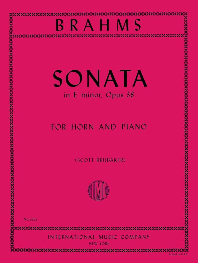 Sonata In Mi Min. Op. 38 (Scott Brubaker)